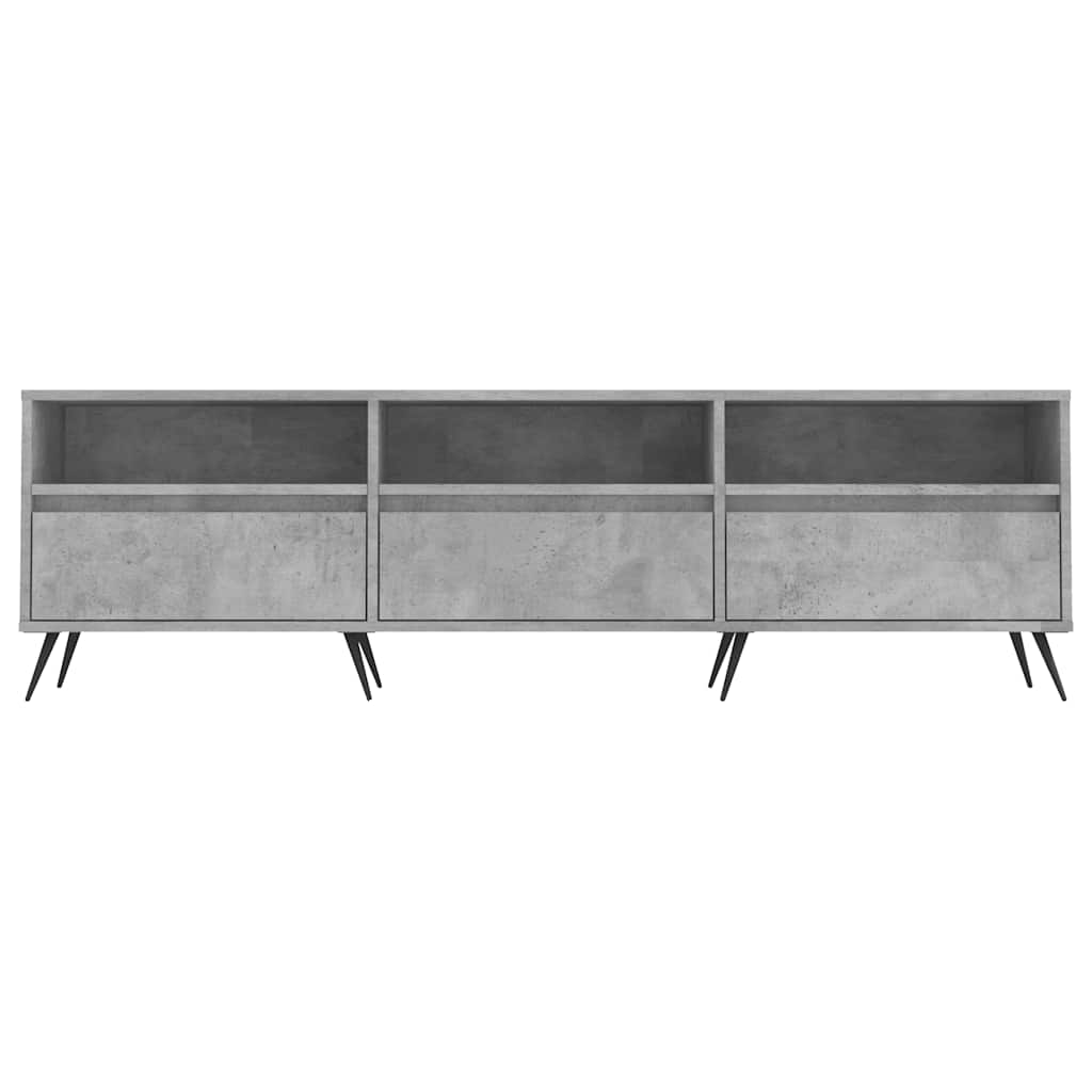 TV ormarić boja betona 150x30x44,5 cm od konstruiranog drva Siva