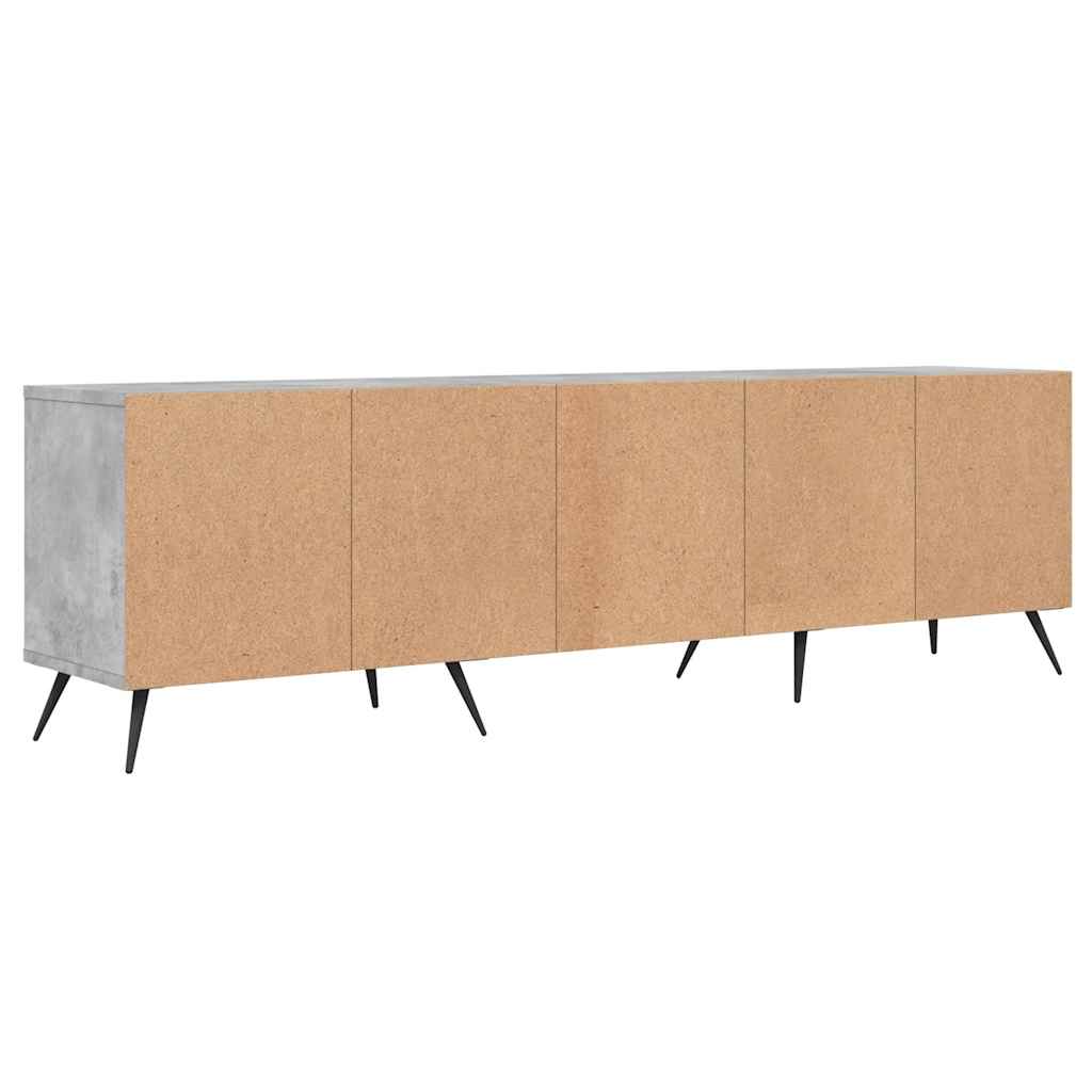 TV ormarić boja betona 150x30x44,5 cm od konstruiranog drva Siva