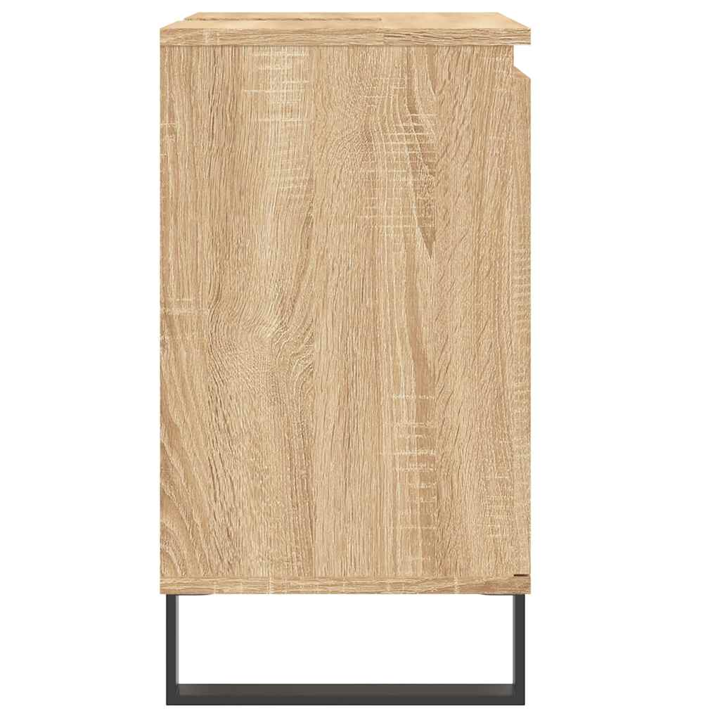 Kupaonski ormarić boja hrasta 58x33x60 cm konstruirano drvo Smeđa