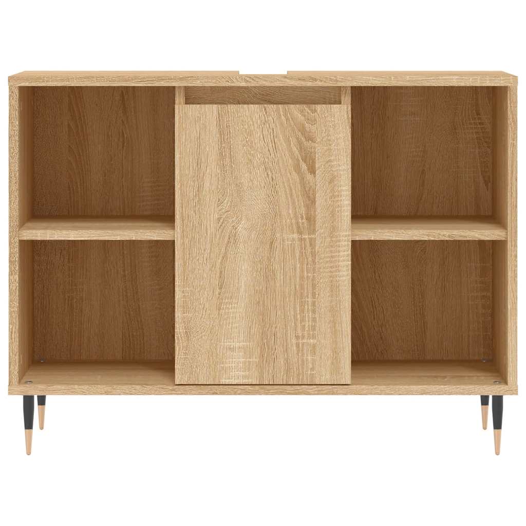 Kupaonski ormarić boja hrasta sonome 80 x 33 x 60 cm drveni Smeđa