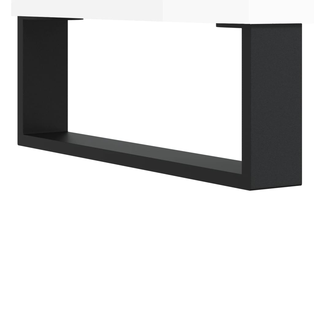Ormarić za ploče sjajni bijeli 74,5x38x48 cm konstruirano drvo Bijela