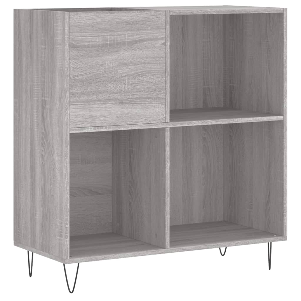 Ormarić za ploče boja hrasta 84,5x38x89 cm konstruirano drvo Siva
