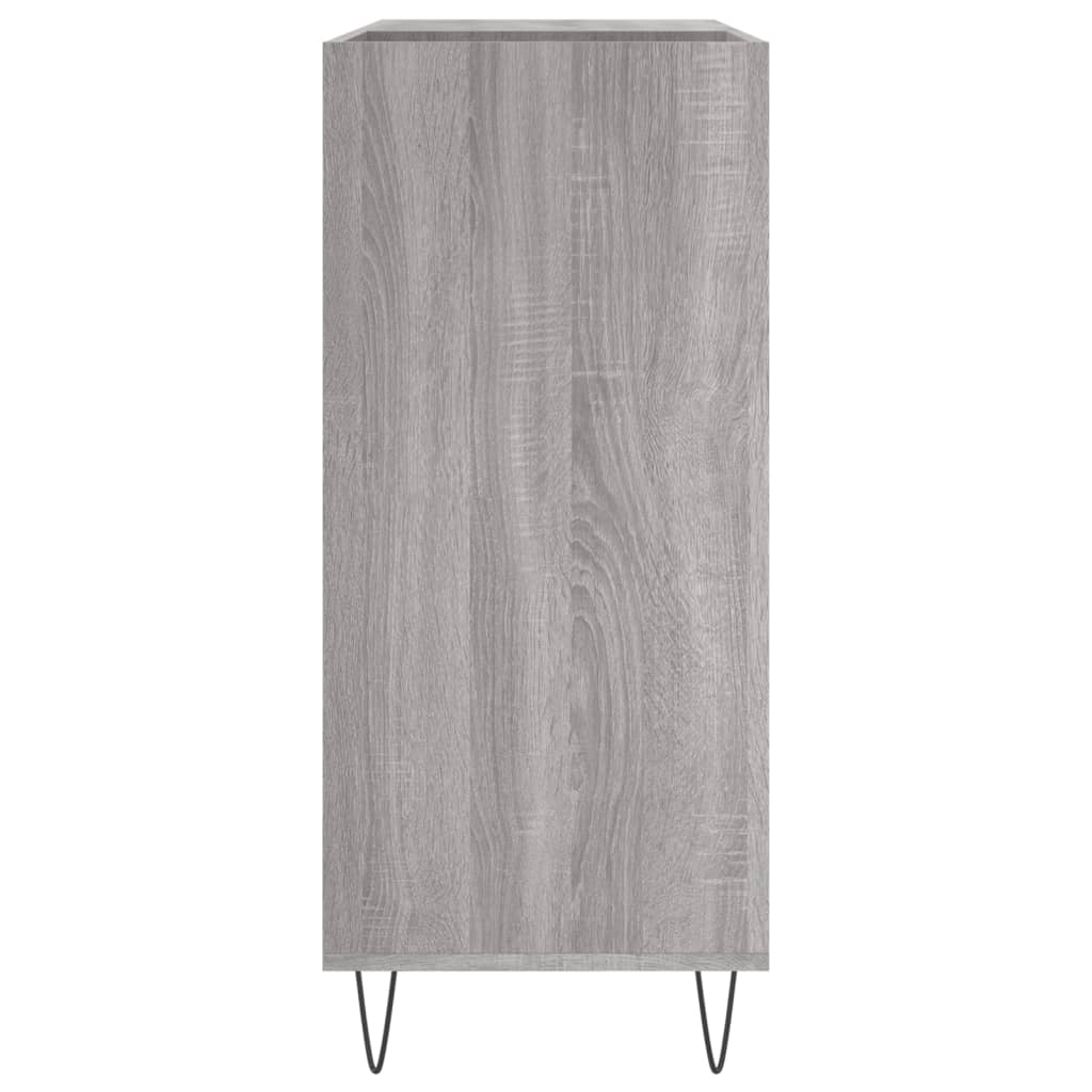 Ormarić za ploče boja hrasta 84,5x38x89 cm konstruirano drvo Siva