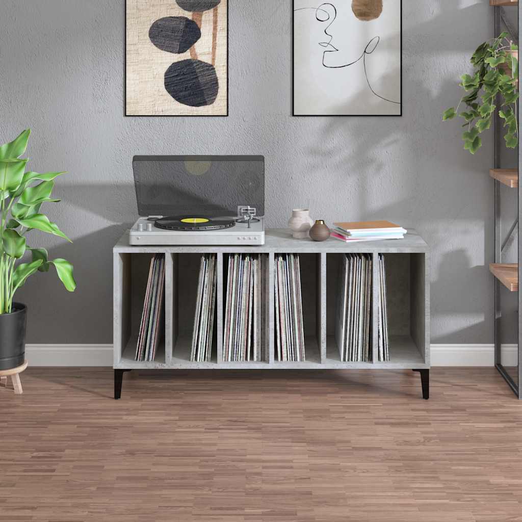 Ormarić za ploče boja betona 100 x 38 x 48 cm konstruirano drvo Siva