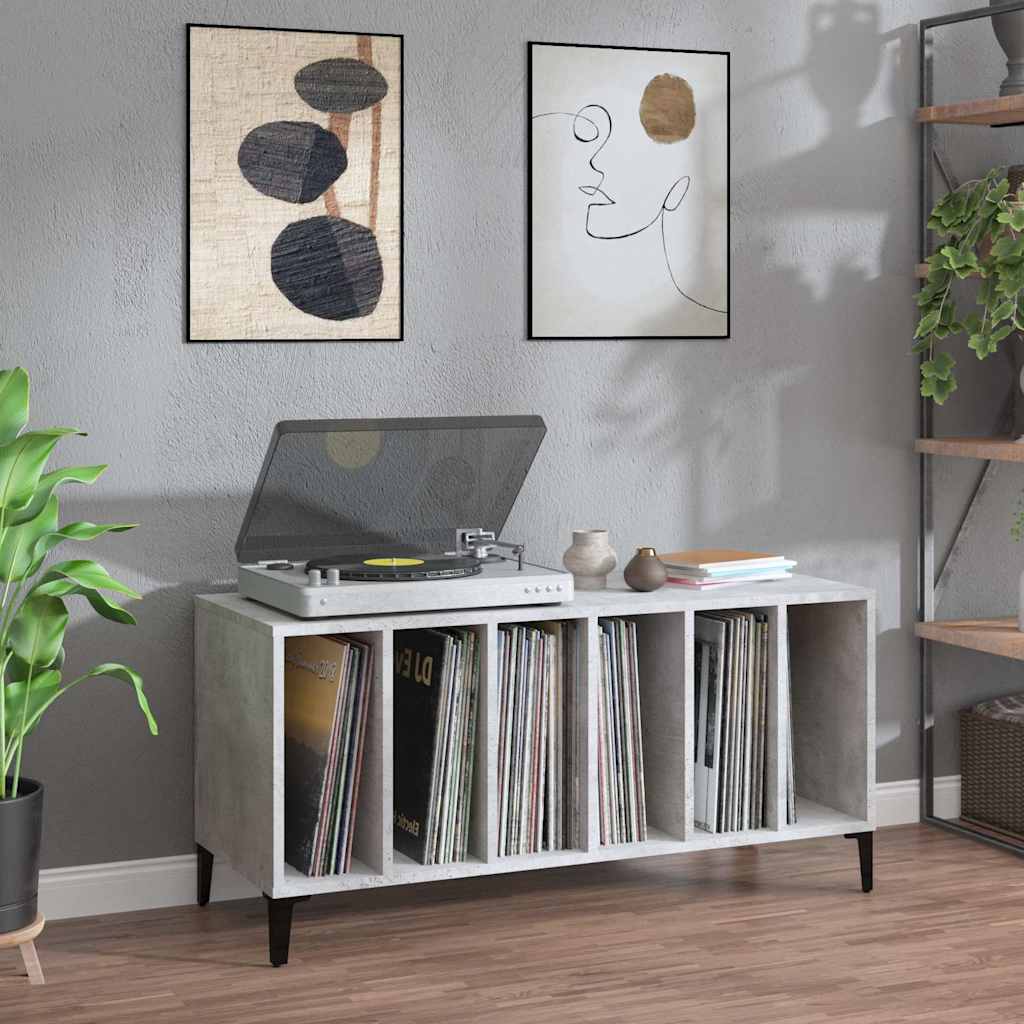Ormarić za ploče boja betona 100 x 38 x 48 cm konstruirano drvo Siva