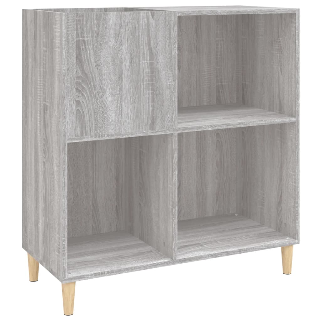 Ormarić za ploče boja hrasta 84,5x38x89 cm konstruirano drvo Siva