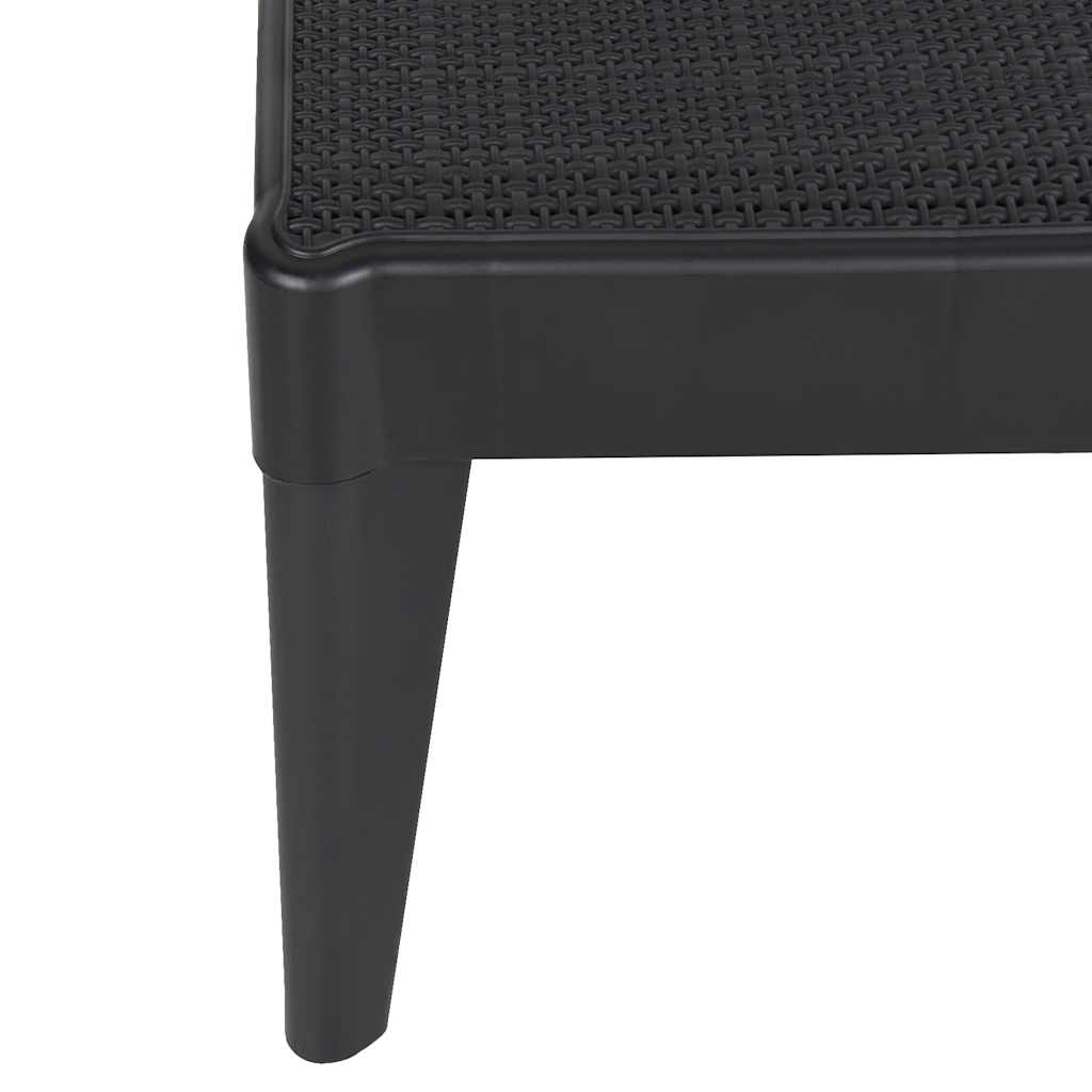 Ležaljka za sunčanje antracit 186 x 60 x 29 cm PP Antracitno siva