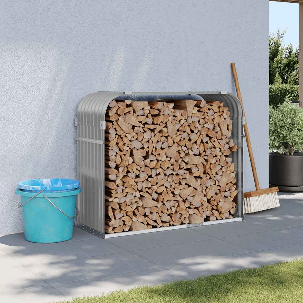 Držač za cjepanice svjetlosivi 120x45x100 cm pocinčani čelik