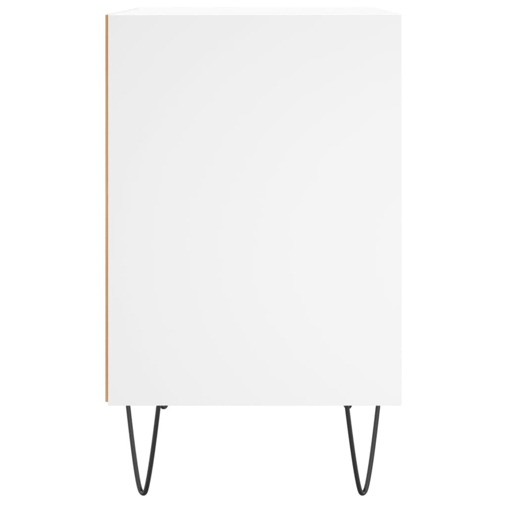 Noćni ormarići 2 kom bijeli 40 x 30 x 50 cm konstruirano drvo
