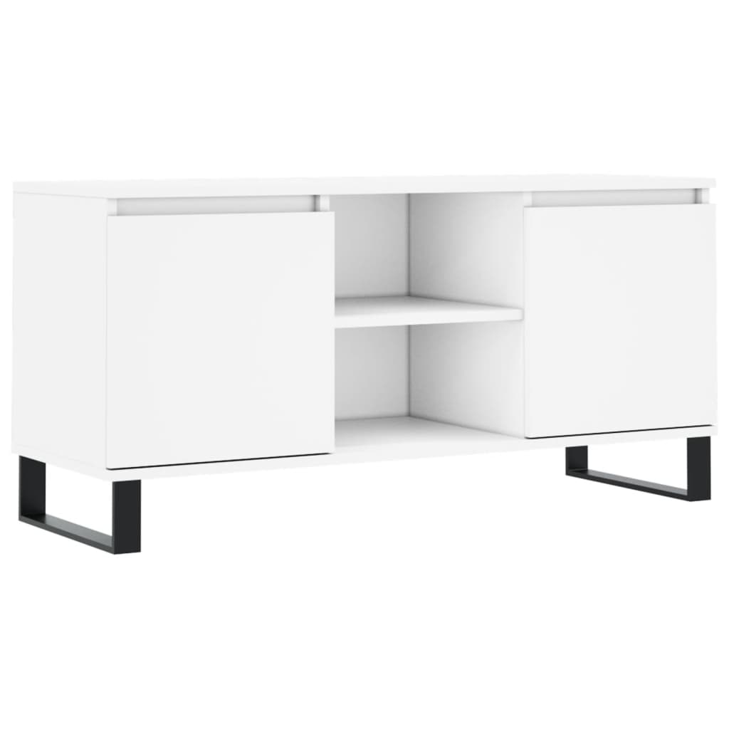 TV ormarić bijeli 104 x 35 x 50 cm od konstruiranog drva