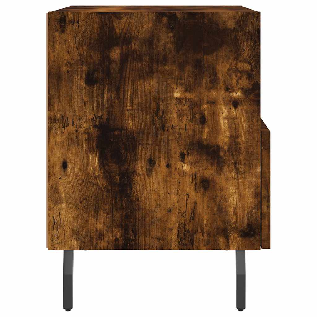 Noćni ormarići 2 kom boja hrasta 40x35x47,5cm konstruirano drvo Smeđa