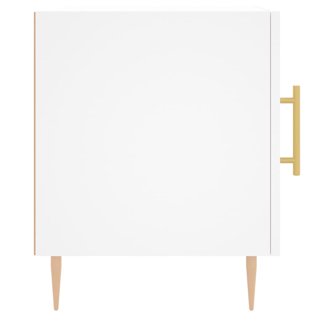 Noćni ormarići 2 kom bijeli 40 x 40 x 50 cm konstruirano drvo Bijela