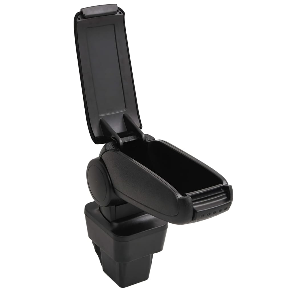 Naslon za ruke za automobil crni 13 x 34 x (33 - 46) cm ABS