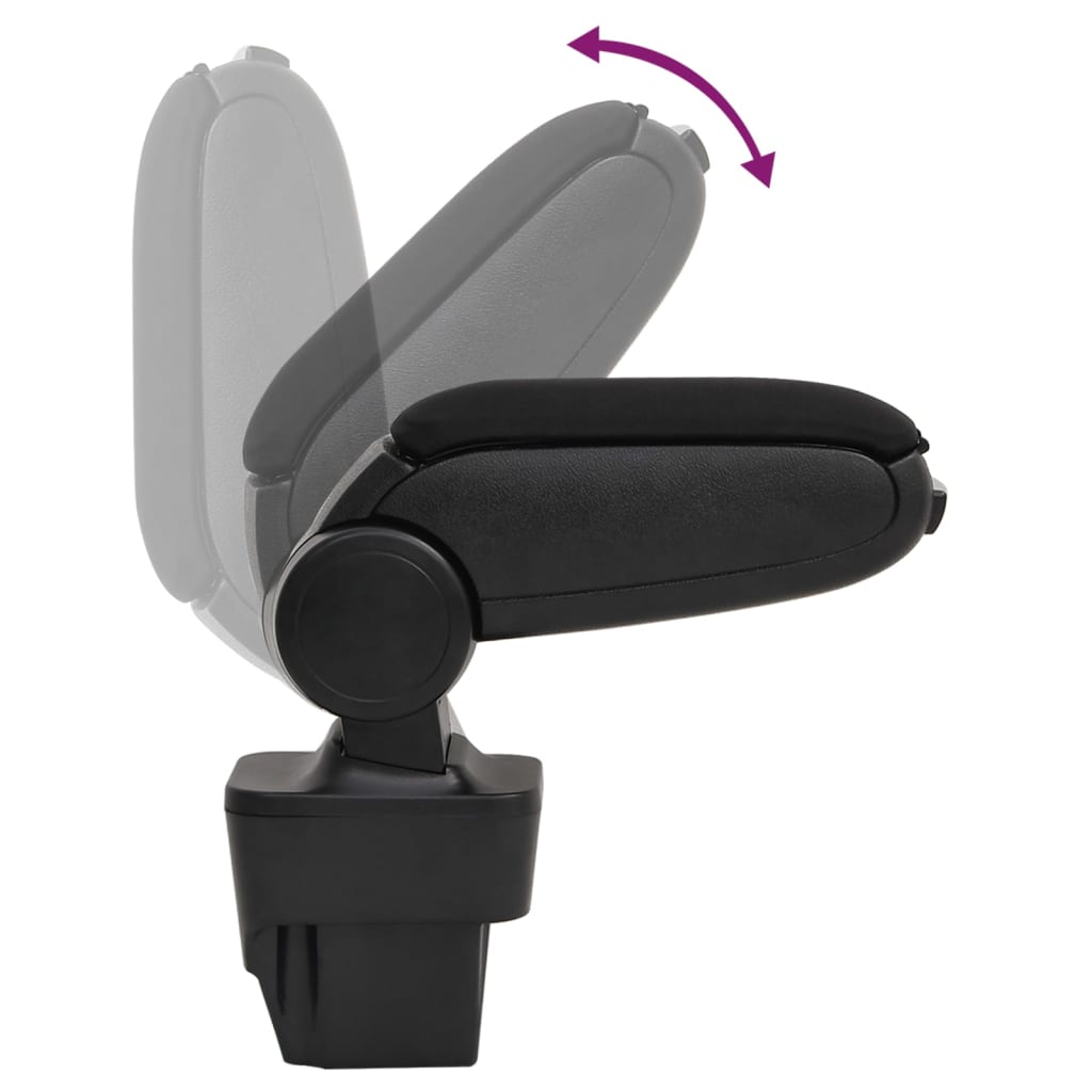 Naslon za ruke za automobil crni 13 x 34 x (33 - 46) cm ABS