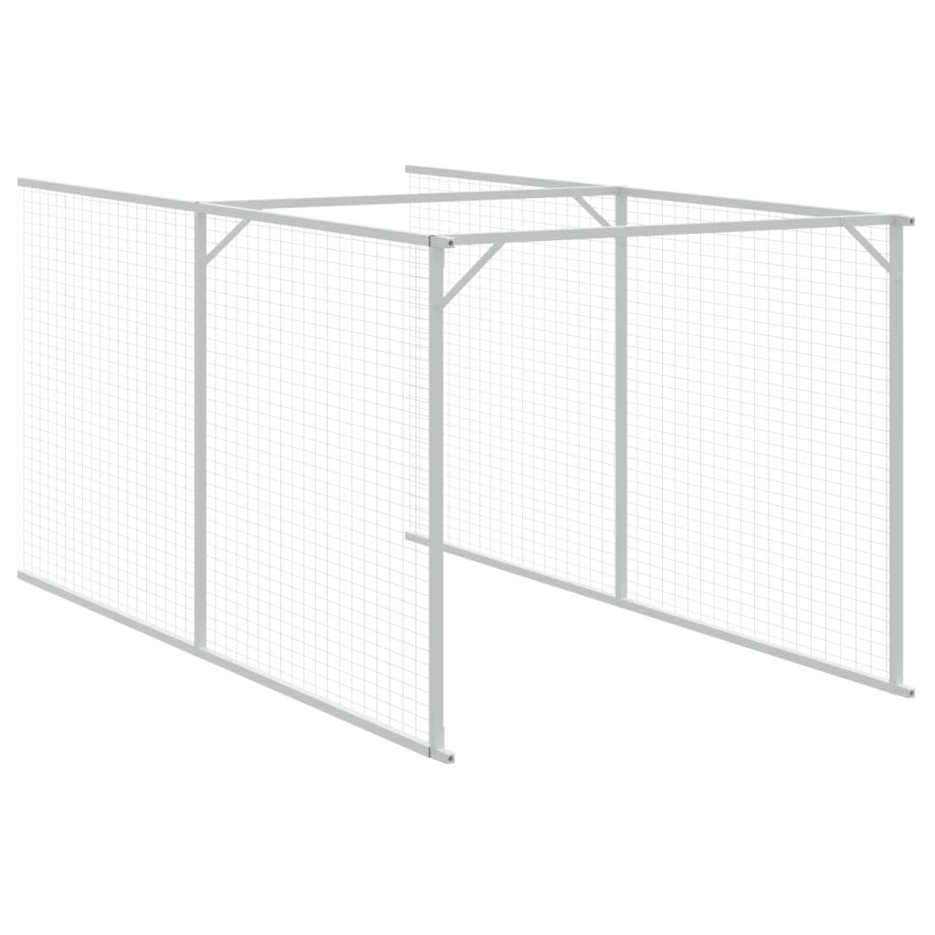 Kućica za pse s krovom antracit 117x813x123 cm pocinčani čelik