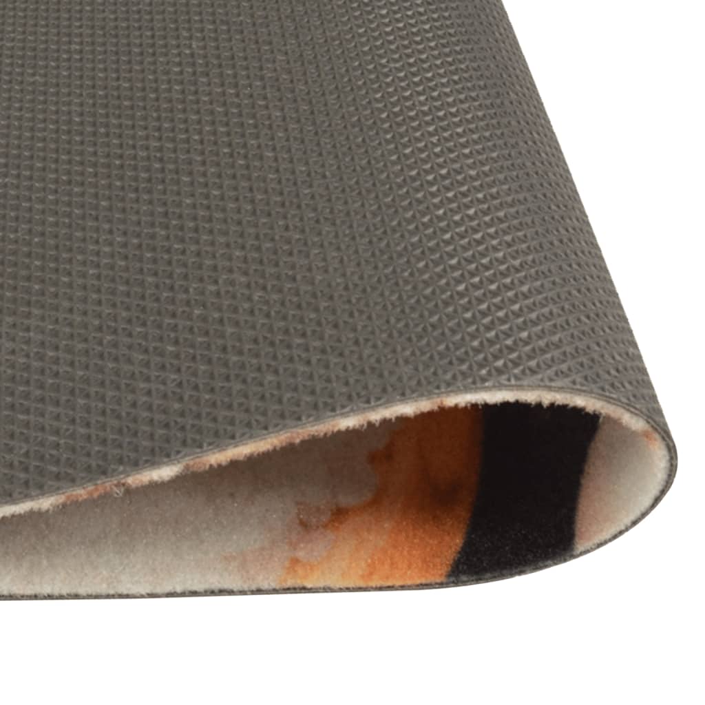 Kuhinjski tepih perivi s uzorkom povrća 45 x 150 cm baršunasti