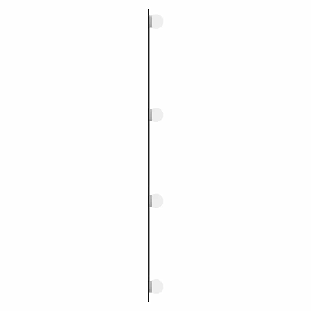 Zidno ogledalo s LED svjetlima 40 x 80 cm stakleno pravokutno