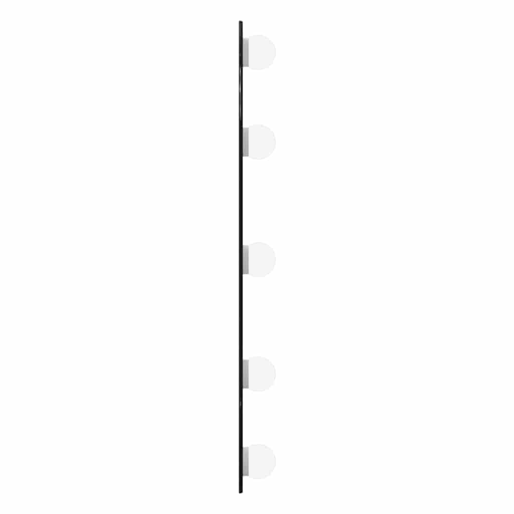 Zidno ogledalo s LED svjetlima 20 x 50 cm stakleno ovalno