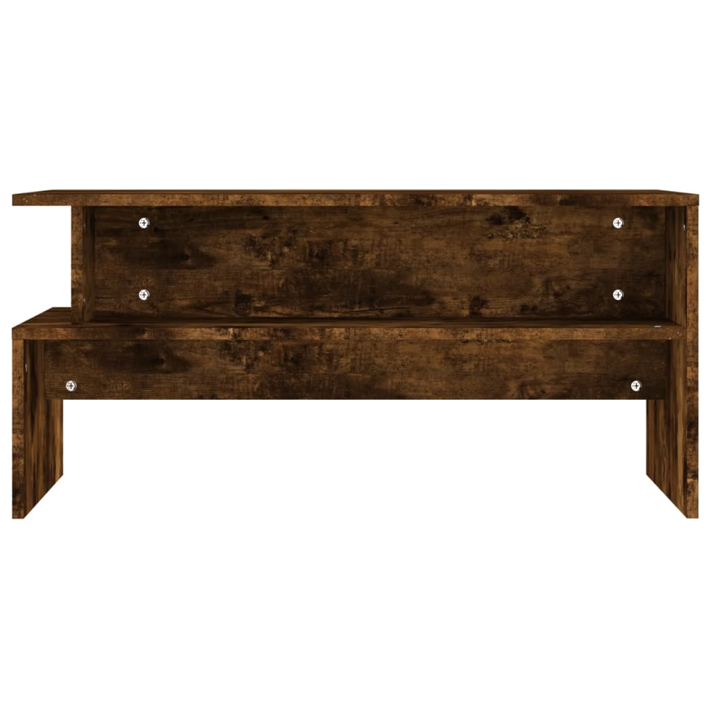 Klub stolić dimljeni hrast 90x55x42,5 cm inženjerski drvo