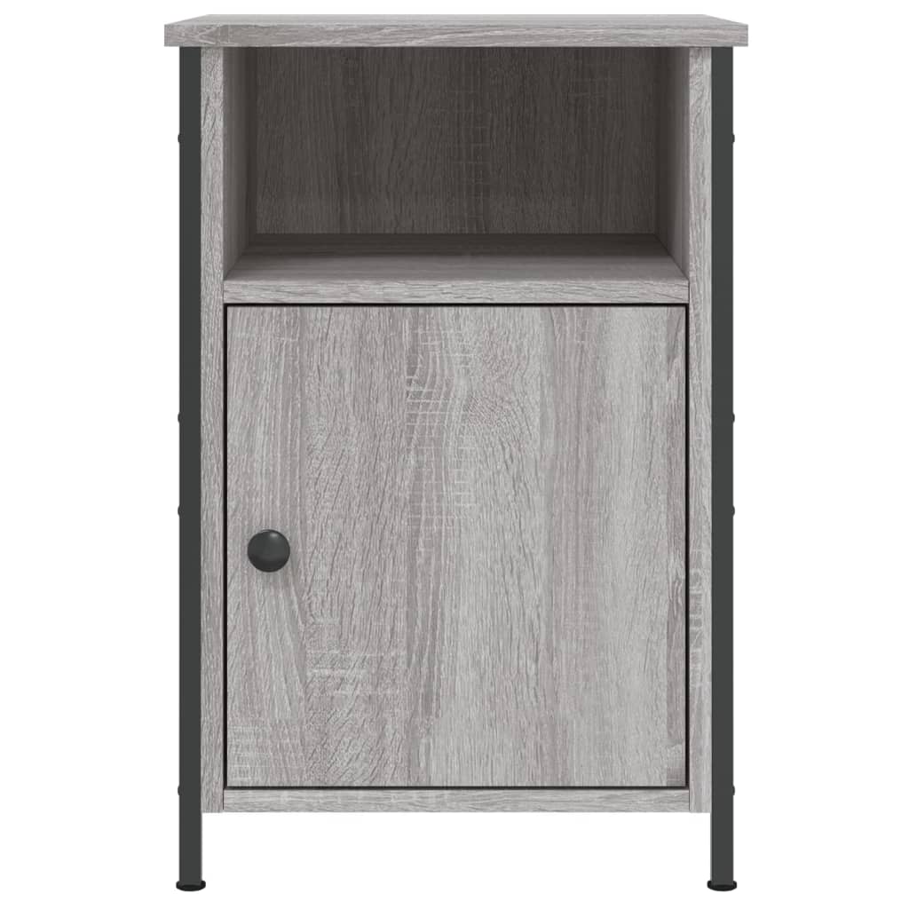 Noćni ormarići 2 kom boja hrasta 40x42x60 cm konstruirano drvo Siva