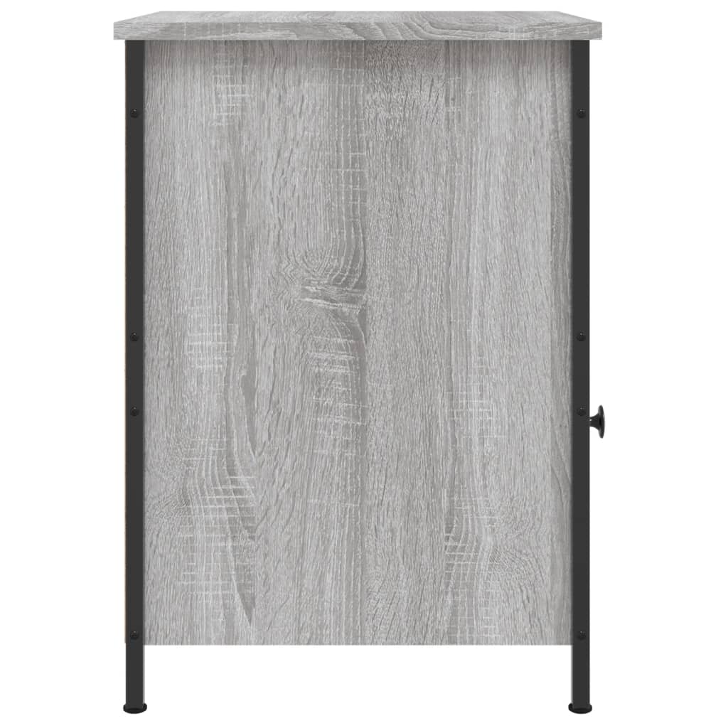Noćni ormarići 2 kom boja hrasta 40x42x60 cm konstruirano drvo Siva