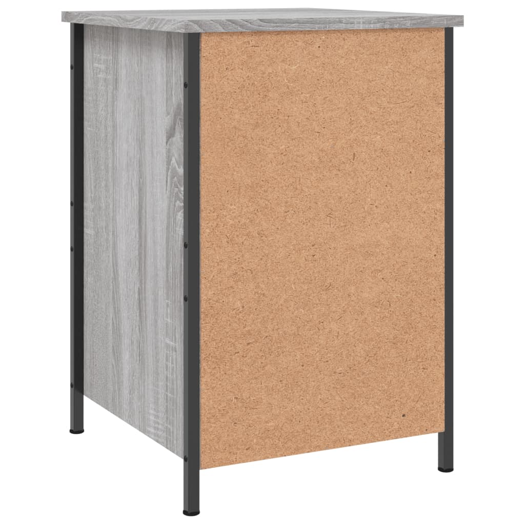Noćni ormarići 2 kom boja hrasta 40x42x60 cm konstruirano drvo Siva