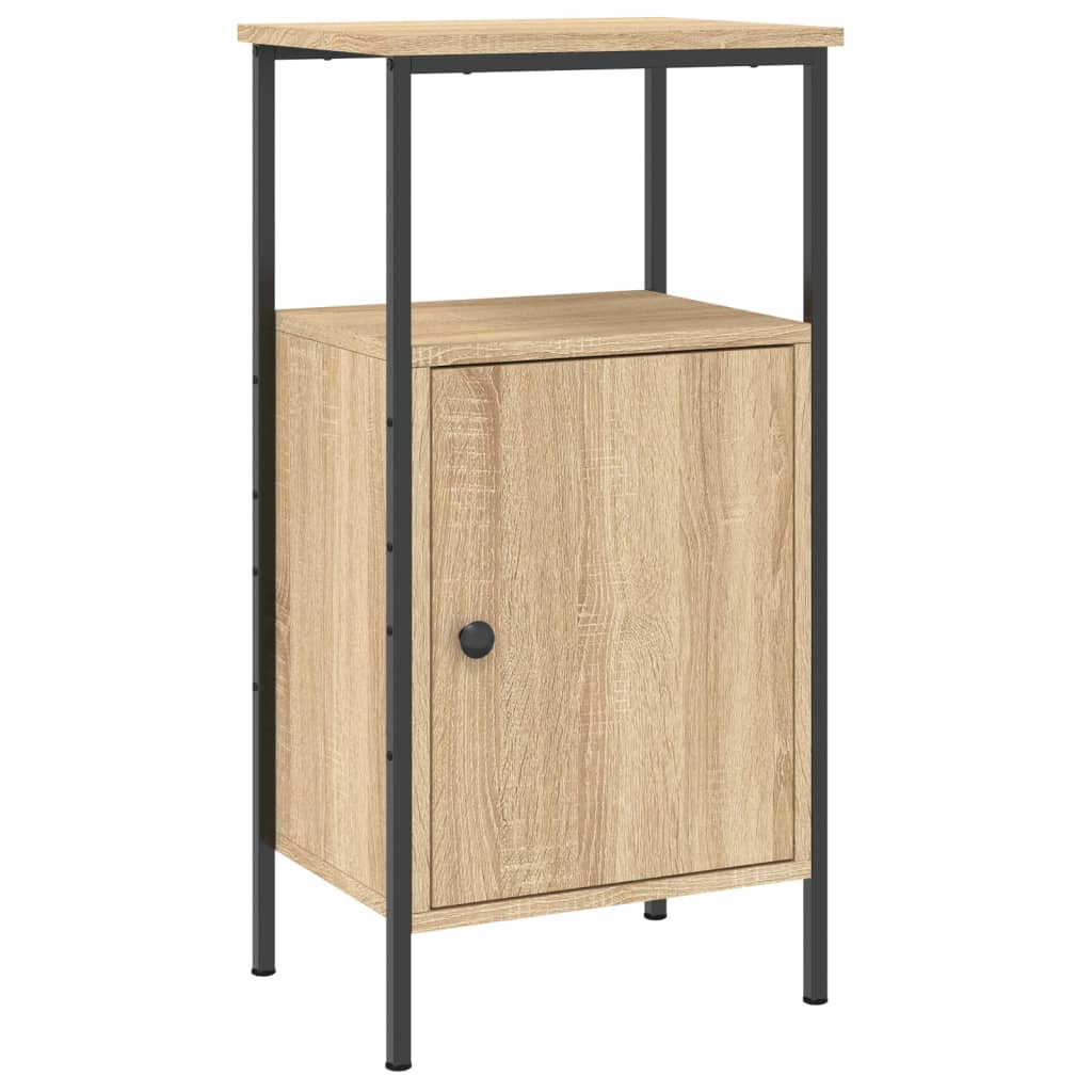 Noćni ormarići 2 kom boja hrasta 41x31x80 cm konstruirano drvo Smeđa