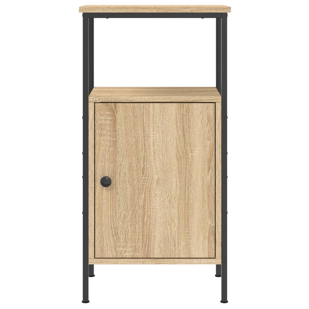 Noćni ormarići 2 kom boja hrasta 41x31x80 cm konstruirano drvo Smeđa