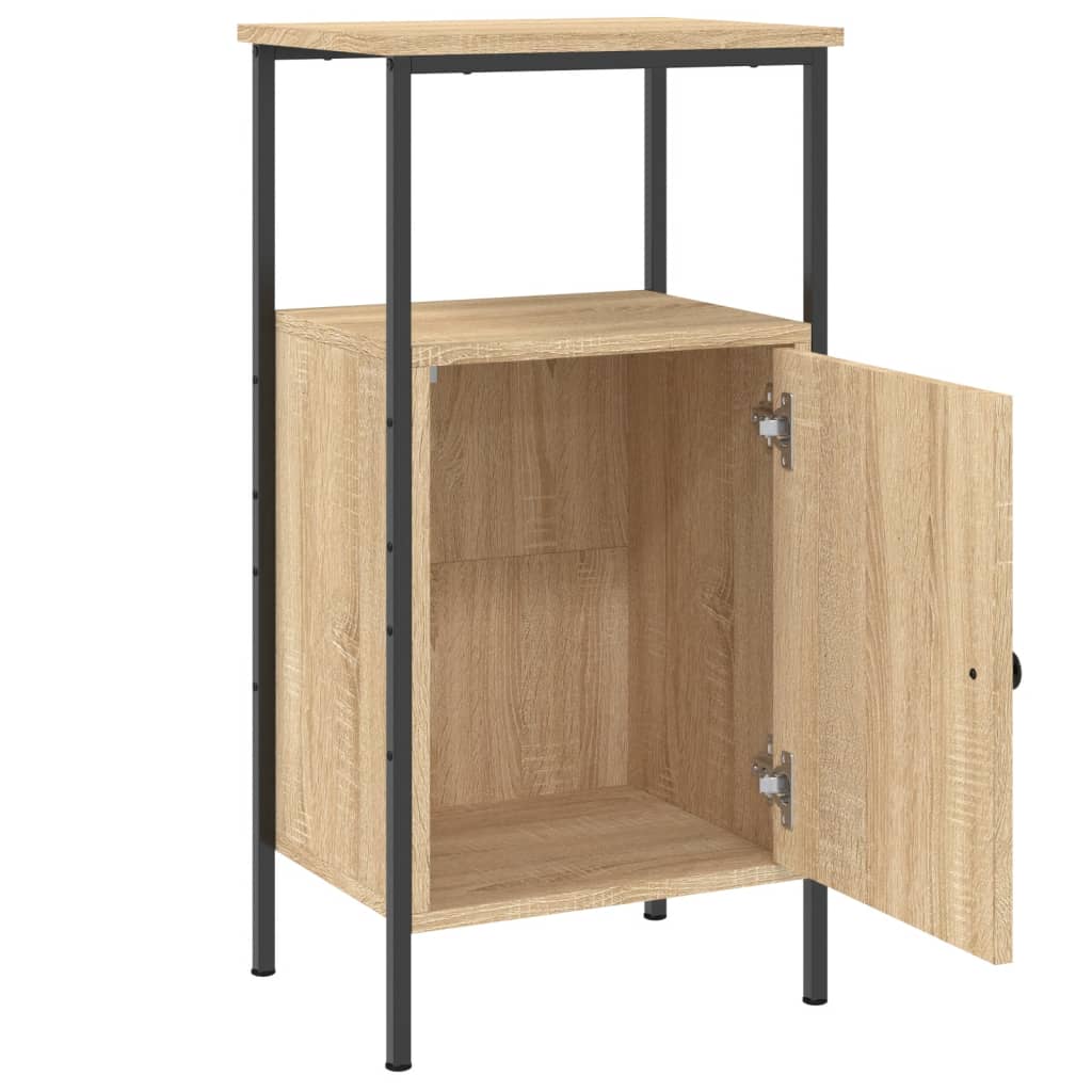 Noćni ormarići 2 kom boja hrasta 41x31x80 cm konstruirano drvo Smeđa