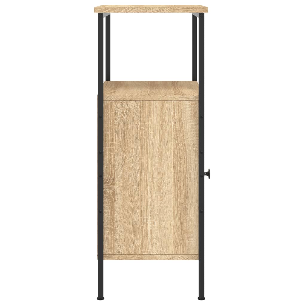 Noćni ormarići 2 kom boja hrasta 41x31x80 cm konstruirano drvo Smeđa