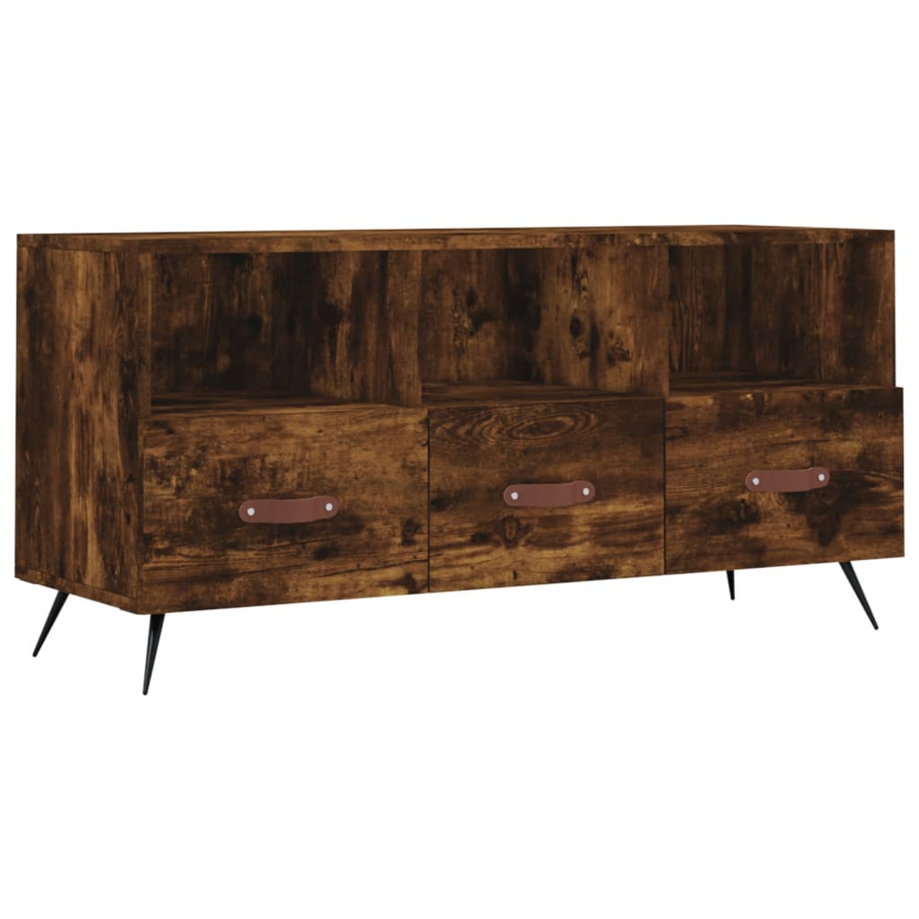TV ormarić boja dimljenog hrasta 102x36x50 cm konstruirano drvo
