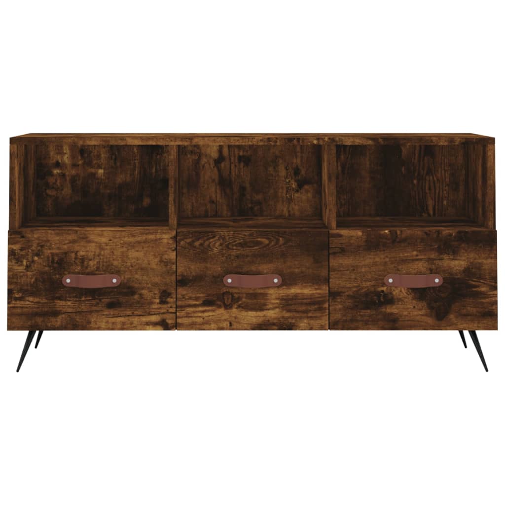 TV ormarić boja dimljenog hrasta 102x36x50 cm konstruirano drvo