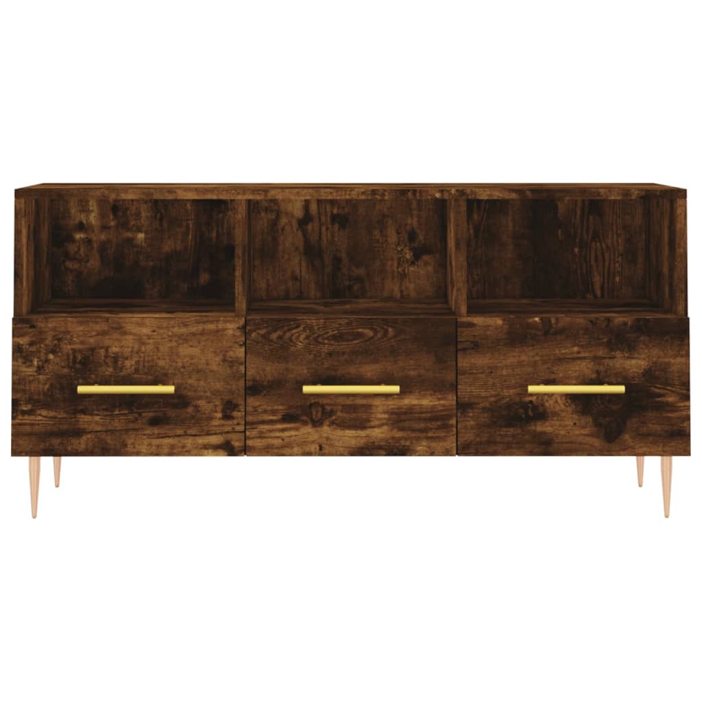 TV ormarić boja dimljenog hrasta 102x36x50 cm konstruirano drvo