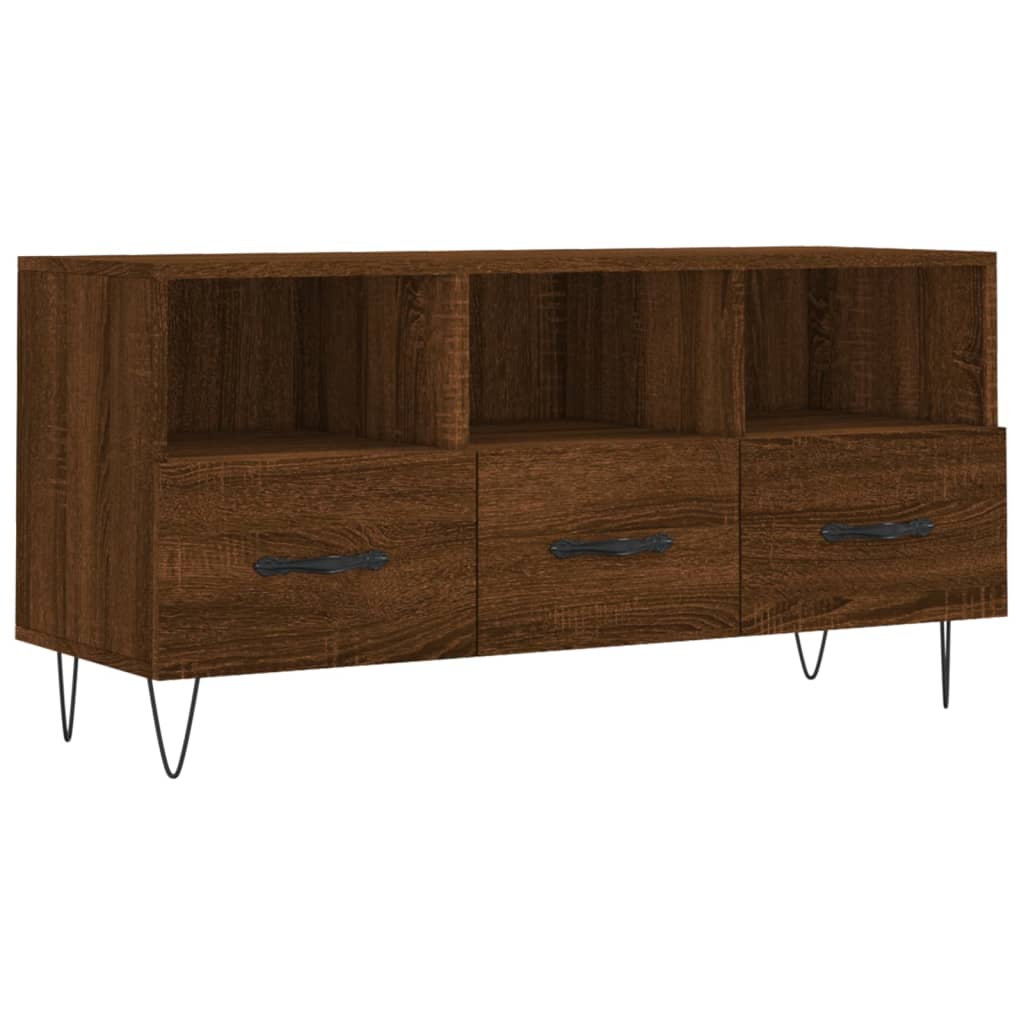 TV ormarić boja dimljenog hrasta 102x36x50 cm konstruirano drvo