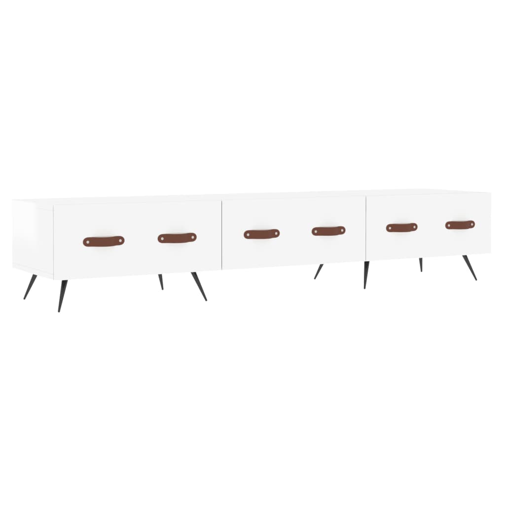 TV ormarić sjajni bijeli 150 x 36 x 30 cm od konstruiranog drva