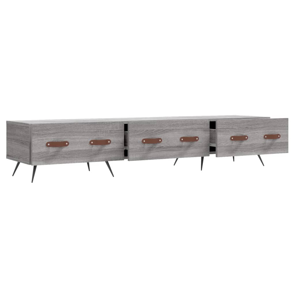 TV ormarić boja hrasta sonome 150x36x30 cm konstruirano drvo Siva