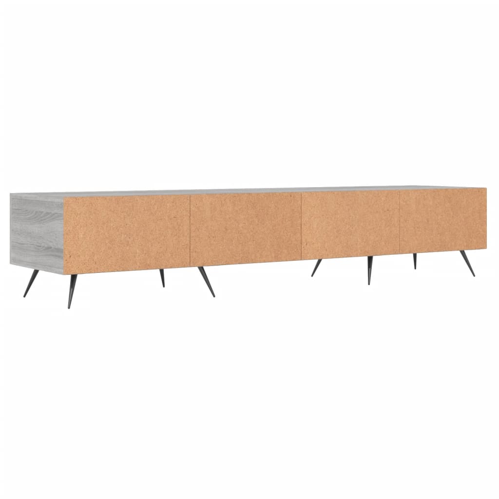 TV ormarić boja hrasta sonome 150x36x30 cm konstruirano drvo Siva