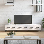 TV ormarić sjajni bijeli 150 x 36 x 30 cm od konstruiranog drva Bijela