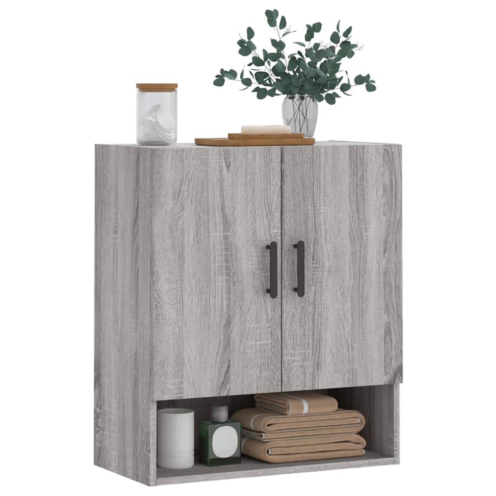 Zidni ormarić boja hrasta sonome 60x31x70 cm konstruirano drvo Siva