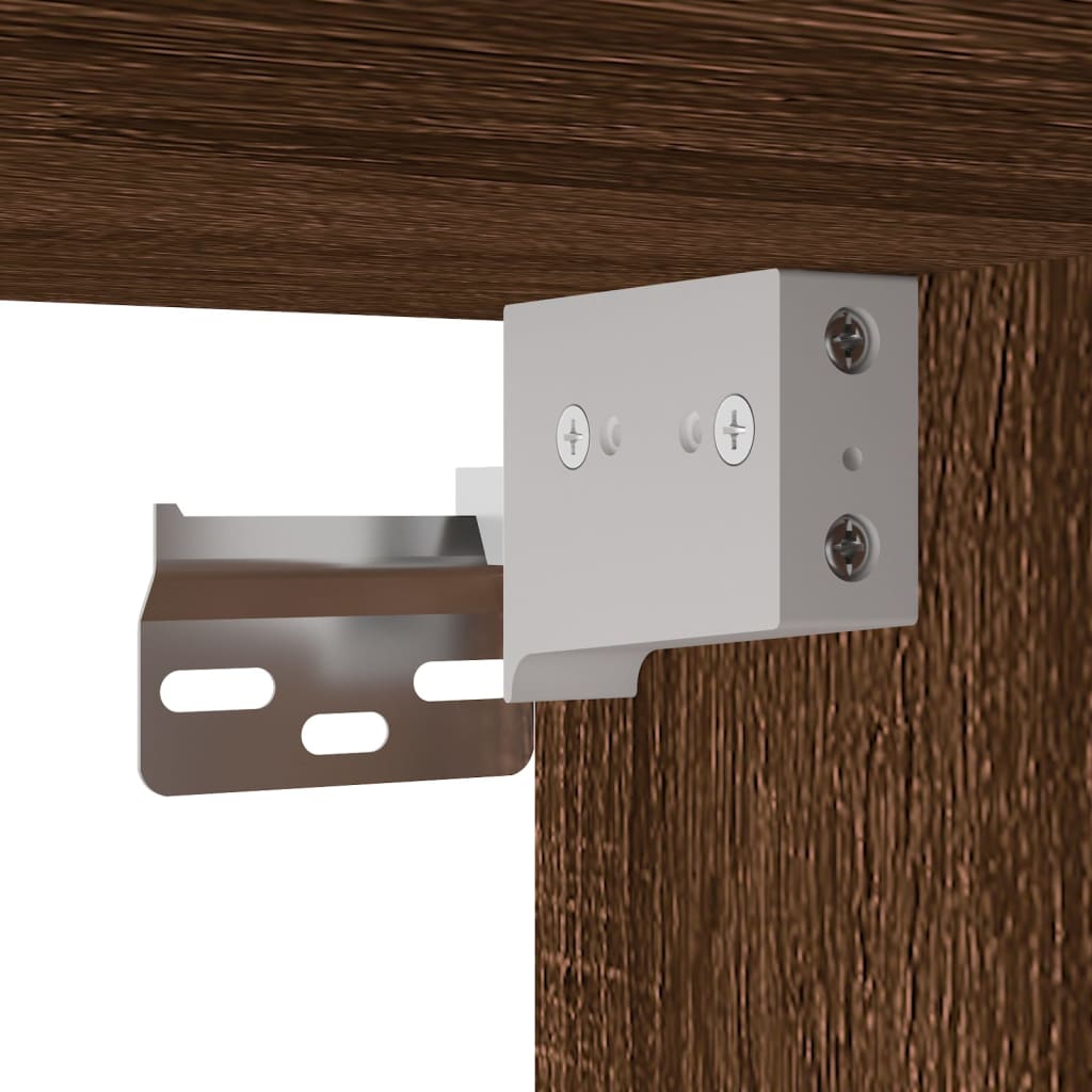 Zidni ormarić boja hrasta 69,5 x 34 x 90 cm konstruirano drvo Smeđa