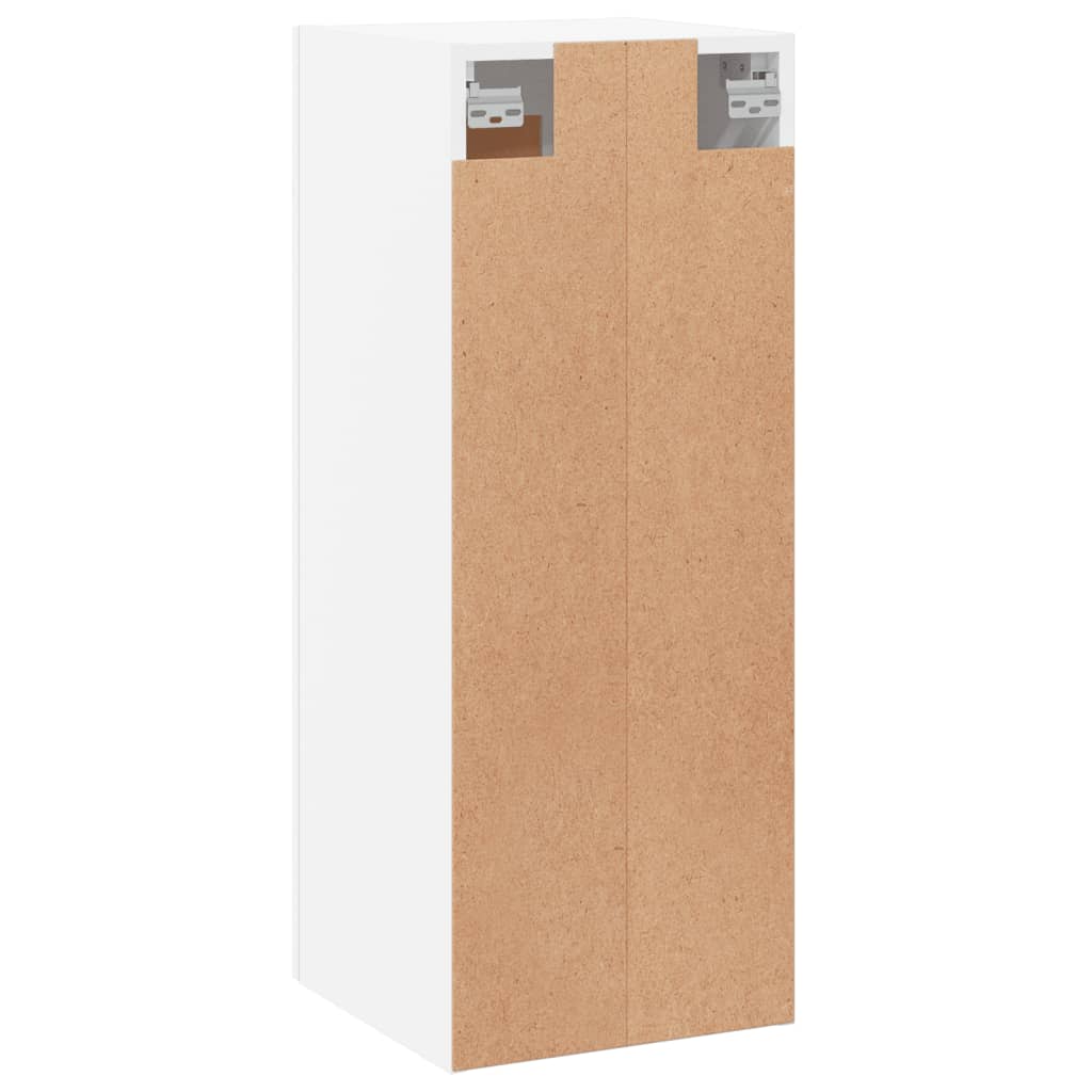 Zidni ormarić bijeli 34,5 x 34 x 90 cm od konstruiranog drva Bijela
