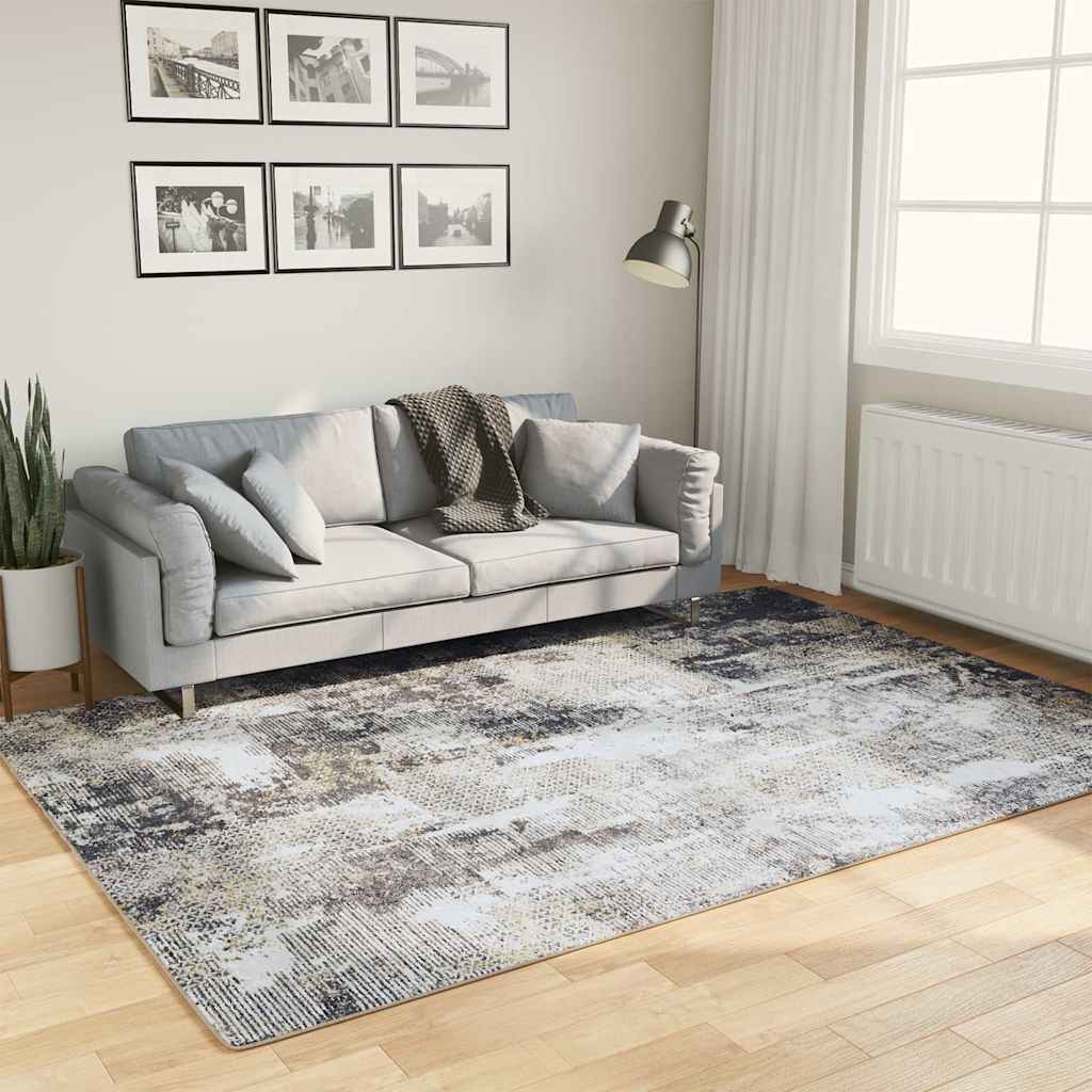 Perivi tepih raznobojni 160 x 230 cm Siva