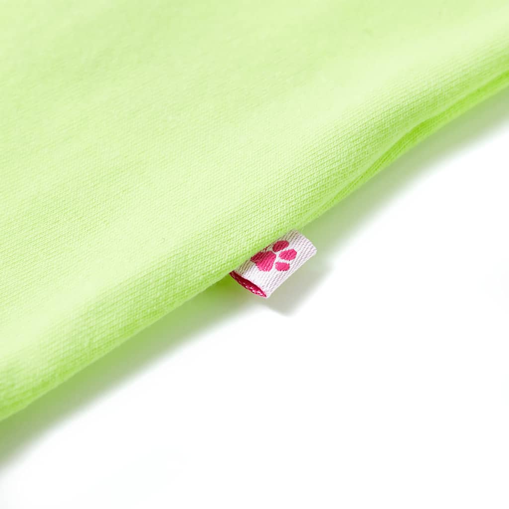 Dječja majica neonski žuta boja 116