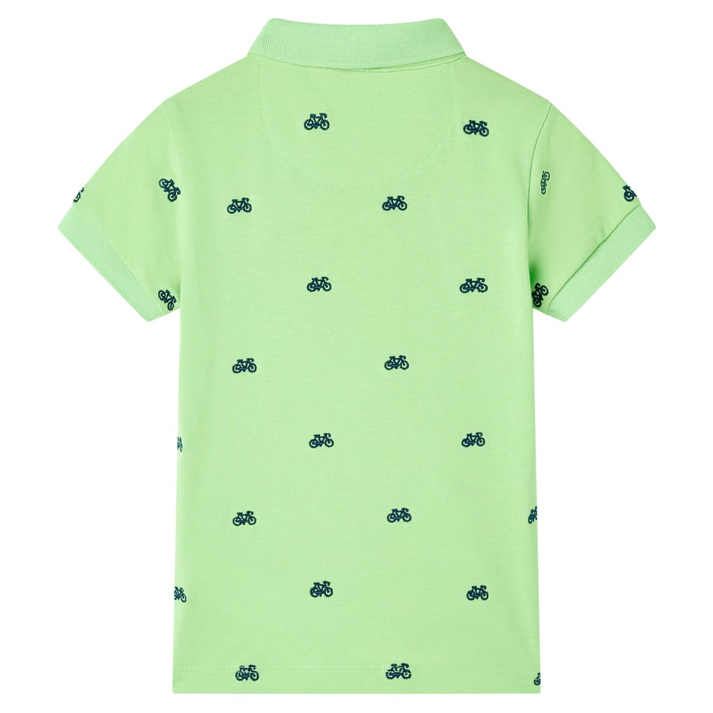 Dječja polo majica neonskozelena 104