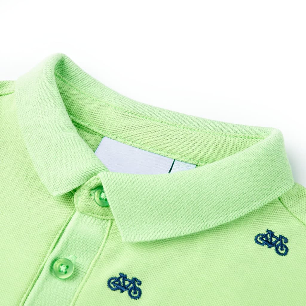 Dječja polo majica neonskozelena 104