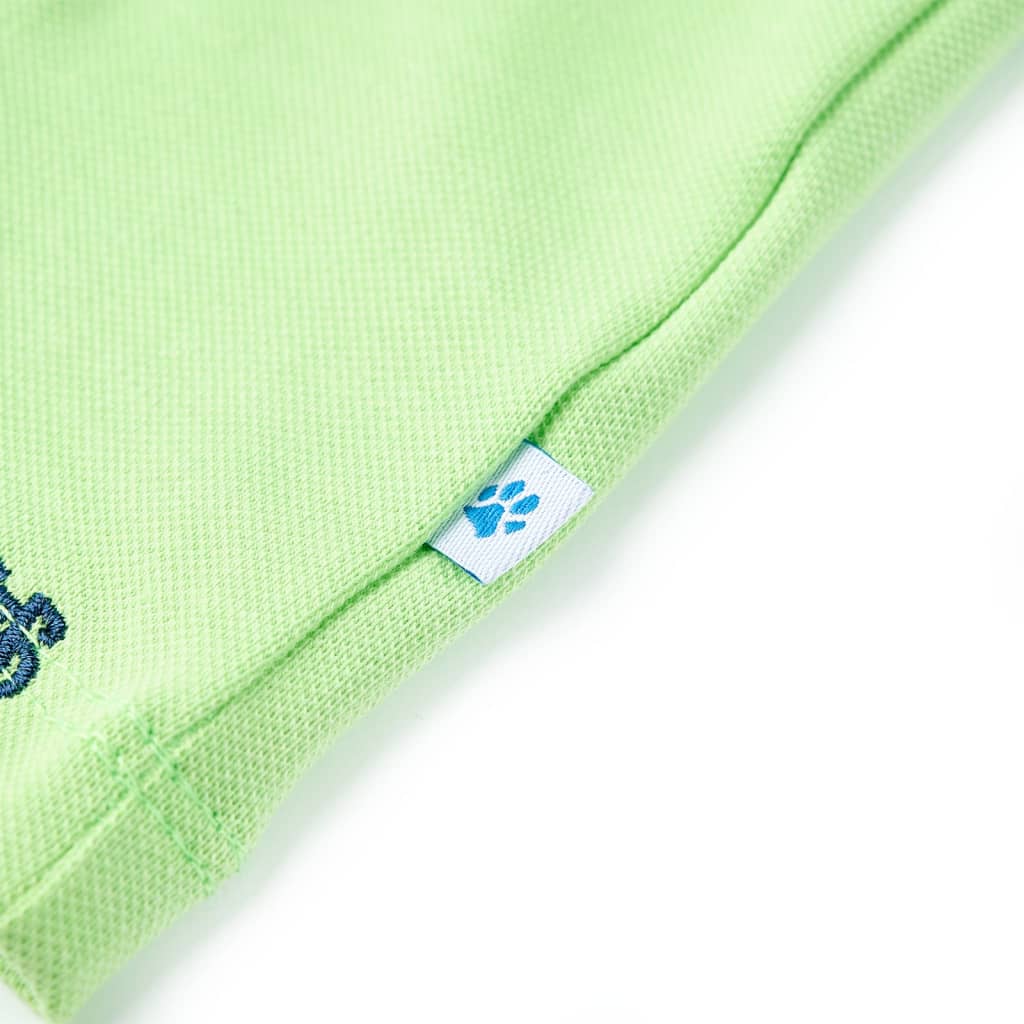 Dječja polo majica neonskozelena 104