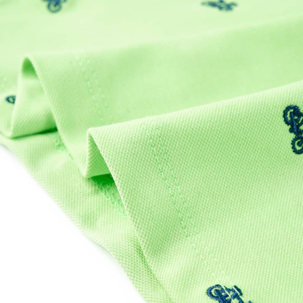 Dječja polo majica neonskozelena 104