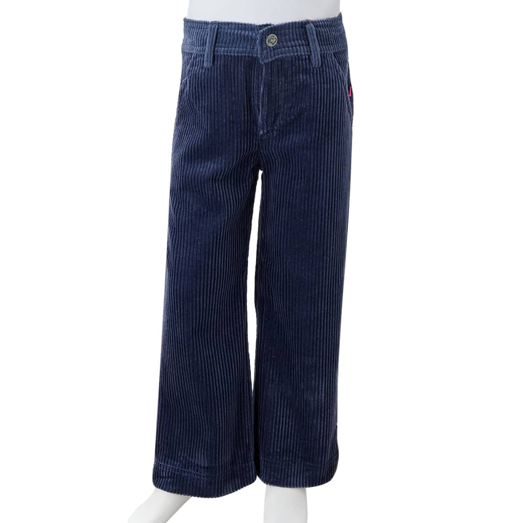 Dječje hlače od samta modre 116