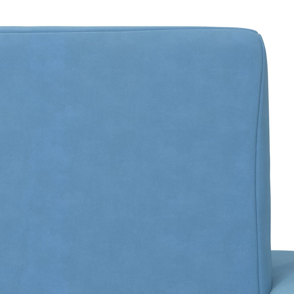 Dječji dvosjed na razvlačenje plavi mekani plišani Plava Sofa bed