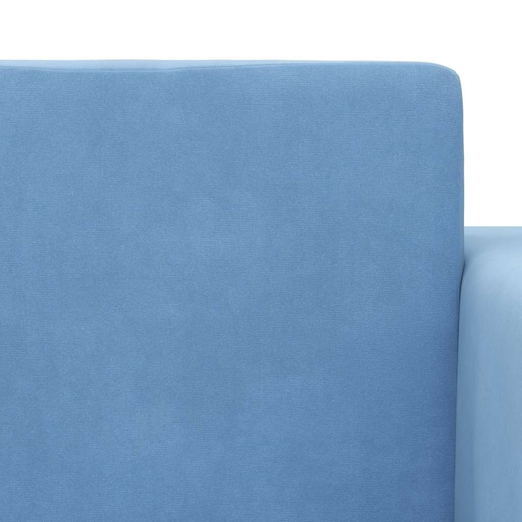 Dječji dvosjed na razvlačenje plavi mekani plišani Plava Sofa bed